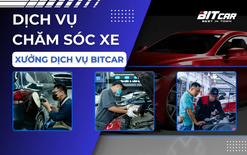 Sản phẩm Red and White Modern Car Service Banner 2 — Công Ty Cổ Phần Bitcar Việt Nam — MST 0110452295
