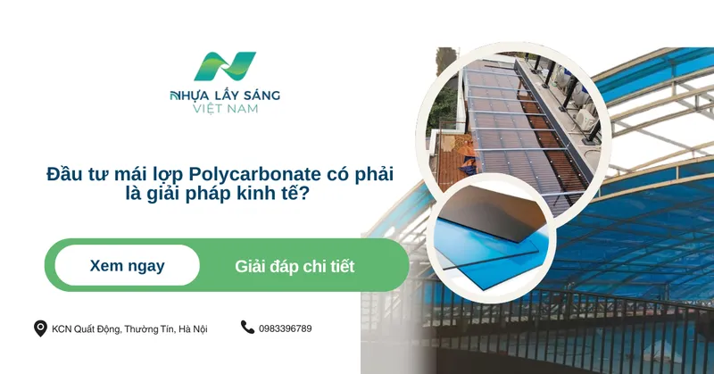 Sản phẩm giai phap kinh te voi mai lop thong minh — Tấm Lợp Lấy Sáng - Công Ty Cổ Phần Tập Đoàn Nhựa Lấy Sáng Việt Nam — MST 0110591355