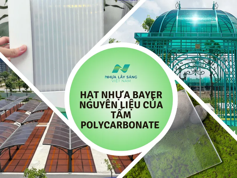 Sản phẩm hat nhua bayer nguyen lieu vang cua tam polycarbonate dat chuan — Tấm Lợp Lấy Sáng - Công Ty Cổ Phần Tập Đoàn Nhựa Lấy Sáng Việt Nam — MST 0110591355