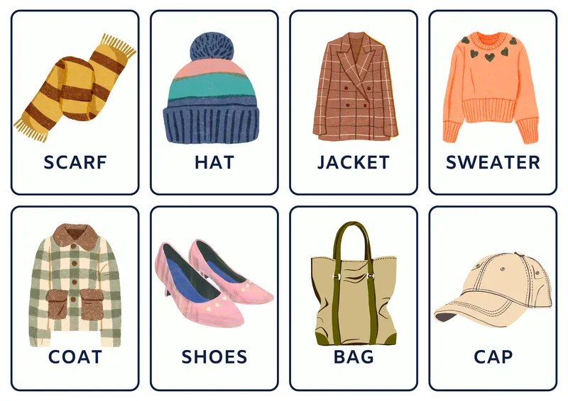 Sản phẩm clothes flashcards — Công Ty Luật TNHH Đông Nghĩa — MST 0110653273
