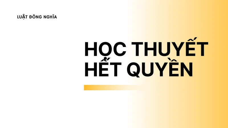 Sản phẩm Hoc thuyet het quyen — Công Ty Luật TNHH Đông Nghĩa — MST 0110653273