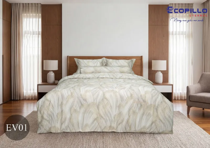 Sản phẩm Bo chan ga goi cao cap Eco Vera EV01 1600x1124 — Công Ty TNHH Ecopillo Eternal Việt Nam — MST 0110682605