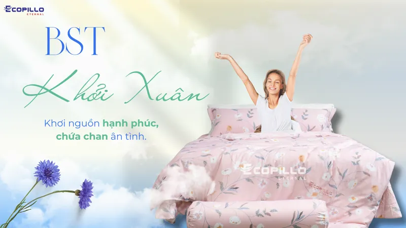 Sản phẩm Bo suu tap mua xuan cua chan ga goi dem Ecopillo 1 1600x900 — Công Ty TNHH Ecopillo Eternal Việt Nam — MST 0110682605