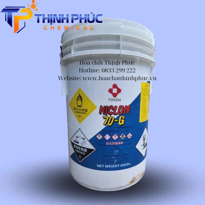 Sản phẩm Chlorin Niclon Tosoh Nhat Ban — Hóa Chất Ngành Dệt Nhuộm Thịnh Phúc - Công Ty TNHH Xuất Nhập Khẩu Hóa Chất Thịnh
Phúc — MST 0110732373
