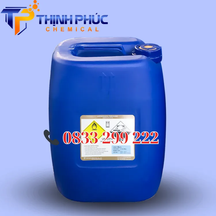 Sản phẩm OXY GIA CONG NGHIEP H2O2 50 THINHPHUCCHEM — Hóa Chất Ngành Dệt Nhuộm Thịnh Phúc - Công Ty TNHH Xuất Nhập Khẩu Hóa Chất Thịnh
Phúc — MST 0110732373