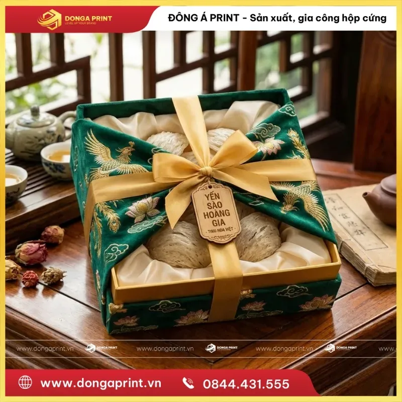 Sản phẩm hop yen boc vai 5 — Công Ty TNHH In ấn Và Sản Xuất Đông á — MST 0110834576