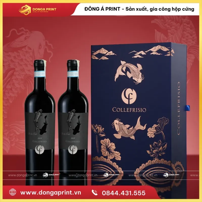 Sản phẩm in hop qua tet dung ruou vang 10 — Công Ty TNHH In ấn Và Sản Xuất Đông á — MST 0110834576