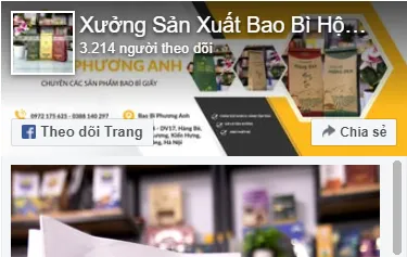 Sản phẩm fb dang nhap 12234 — Công Ty Tnhh Thiết Kế In ấn Và Sản Xuất Bao Bì Phương Anh — MST 0110871289
