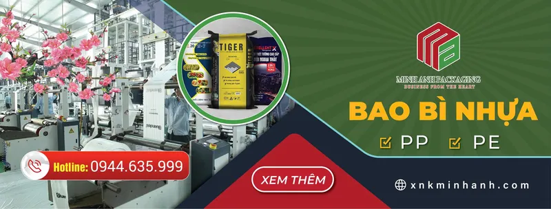 Sản phẩm bao bi nhua — Công Ty Cổ Phần XNK Minh Anh Group — MST 0110875117