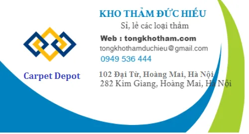 Sản phẩm card visit — Công Ty TNHH Thảm Đức Hiếu — MST 0110932301