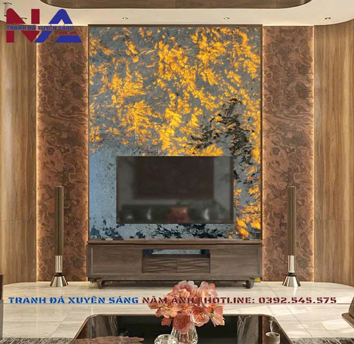 Sản phẩm tranh da xuyen sang vach tivi tdtc 028 1 — Công Ty TNHH Năm Ánh Stone — MST 0110979571