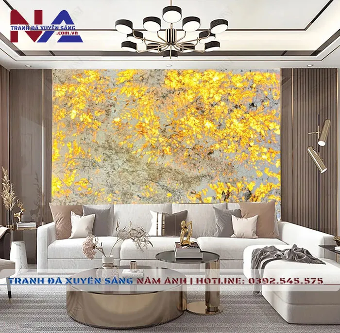 Sản phẩm tranh da xuyen sang vach sofa tdvt 007 3 — Công Ty TNHH Năm Ánh Stone — MST 0110979571