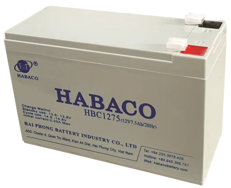 Sản phẩm HBC1275 — Công Ty TNHH Công Nghiệp ắc Quy Hải Phòng — MST 0200430874