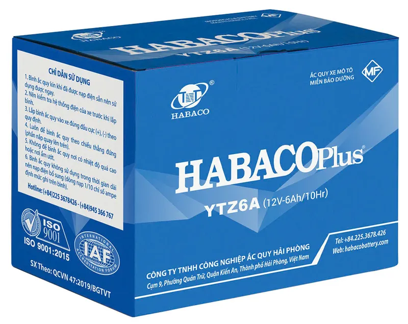 Sản phẩm Vo YTZ6V 1 — Công Ty TNHH Công Nghiệp ắc Quy Hải Phòng — MST 0200430874