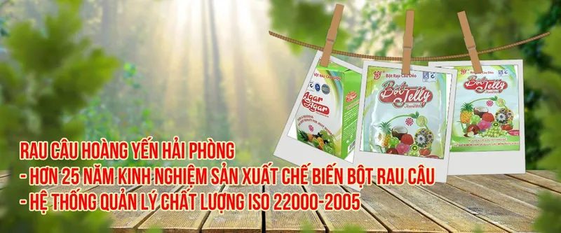 Sản phẩm 0000088 — Bột Rau Câu Hoàng Yến - Công Ty TNHH Sản Xuất Và Thương Mại Hoàng Yến — MST 0200494691