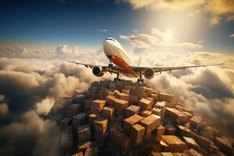 Sản phẩm 2579global logistic airplane parcel box concept air delivery shipping generative ai — Vận chuyển TNN - Công Ty Cổ Phần Dịch Vụ Giao Nhận hàng Hóa TNN — MST 0200549767