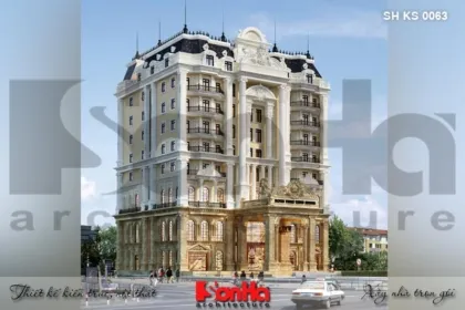 Sản phẩm bia thiet ke khach san kien truc tan co dien mat tien 29 8m tai an giang sh ks 0063 420x280 — Công Ty Cổ Phần Tư Vấn Xây Dựng Sơn Hà — MST 0200727586