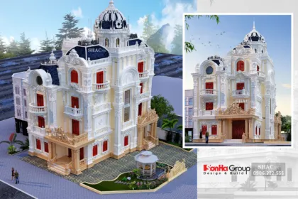 Sản phẩm biet thu lau dai 4 tang 1 tum 200m2 tan co dien btld 0041 420x280 — Công Ty Cổ Phần Tư Vấn Xây Dựng Sơn Hà — MST 0200727586