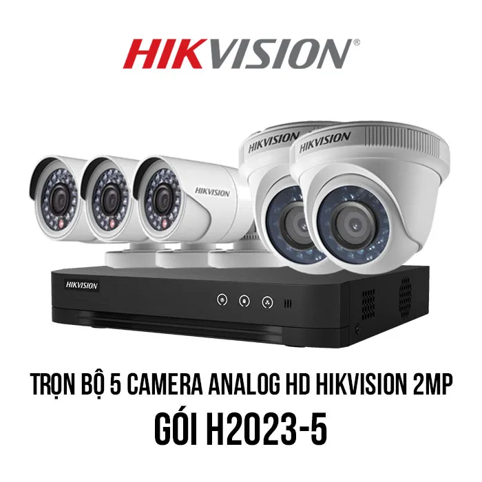 Sản phẩm tron bo 5 camera analog hd hikvision 2mp gia re h2023 5a — Công Ty Cổ Phần Phát Triển Công Nghệ Tín Nghĩa — MST 0201171735