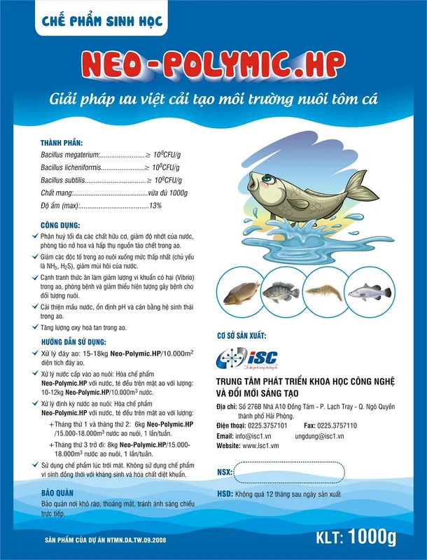 Sản phẩm che pham sinh hoc neo polymic — Công Ty Cổ Phần Phát Triển Xây Dựng Dưỡng Động — MST 0201197839