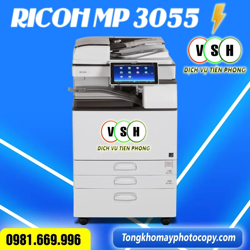 Sản phẩm may photocopy ricoh MP 3055 — Máy Móc Thiết Bị Văn Phòng - Công Ty TNHH Công Nghệ Việt Số Hóa — MST 0201257975
