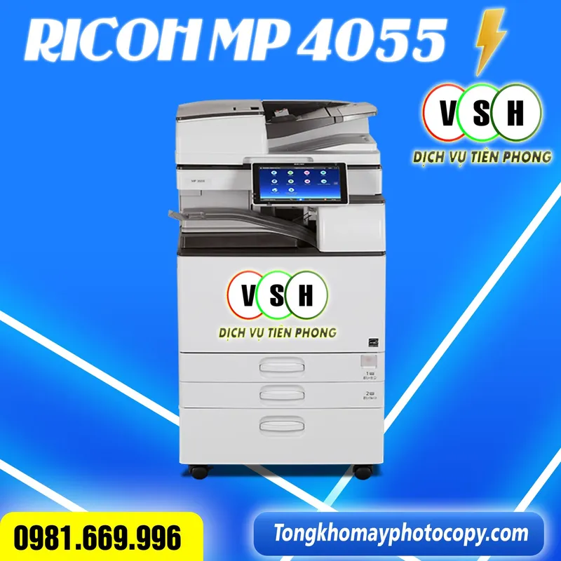 Sản phẩm may photocopy ricoh MP 4055 — Máy Móc Thiết Bị Văn Phòng - Công Ty TNHH Công Nghệ Việt Số Hóa — MST 0201257975