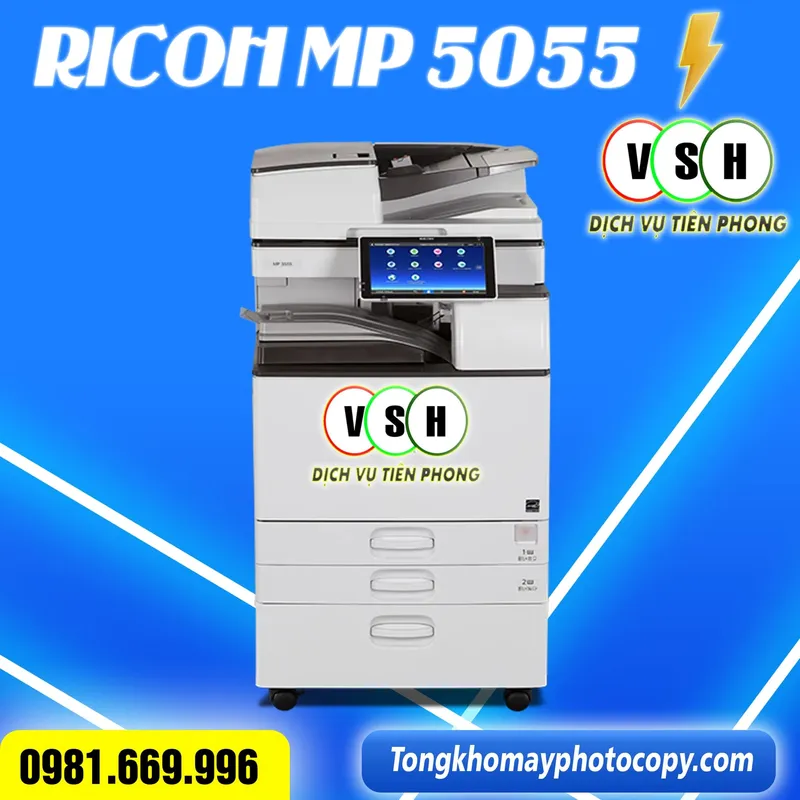 Sản phẩm may photocopy ricoh MP 5055 — Máy Móc Thiết Bị Văn Phòng - Công Ty TNHH Công Nghệ Việt Số Hóa — MST 0201257975