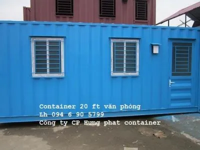 Sản phẩm container van phong 20 feet co toilet — Hưng Phát Container - Công Ty Cổ Phần Hưng Phát Container — MST 0201300437