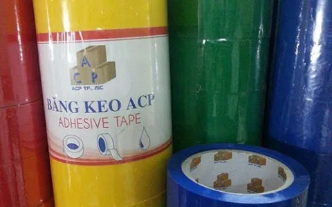 Sản phẩm bang dinh opp cac mau 480x300 — Băng Keo, Băng Dính ACP - Công Ty Cổ Phần Sản Xuất Và Thương Mại ACP — MST 0201392886