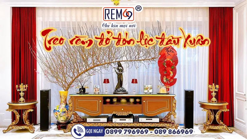 Sản phẩm rem hai phong chuc mung nam moi — Công Ty Cổ Phần Hệ Thống Rèm Phong Thủy Việt Nam - Rèm 69 — MST 0201641035