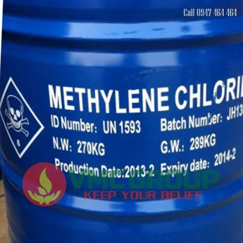 Sản phẩm METHYLENE CHLORIDE MC CH2CL2 DUNG Moi tay son — Công Ty Cổ Phần Đầu Tư Và Phát Triển Thị Trường Việt Mỹ — MST 0201797339