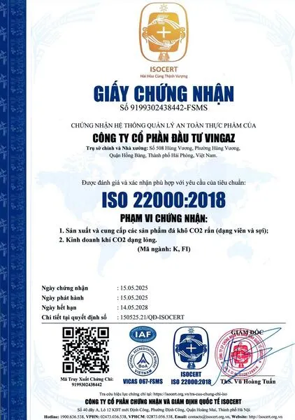 Sản phẩm 4755gcn dau tu vingaz 22000 9001 hinh anh 0 jpg — Đá Khô Vingaz - Công Ty Cổ Phần Đầu Tư Vingaz — MST 0201815429