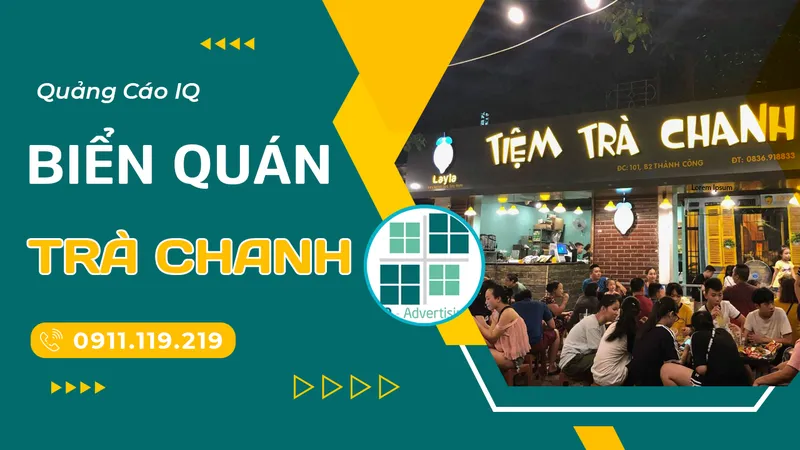 Sản phẩm bien quan tra chanh — Biển Hiệu Quảng Cáo IQ - Công Ty Cổ Phần IQ Holdings — MST 0201860943