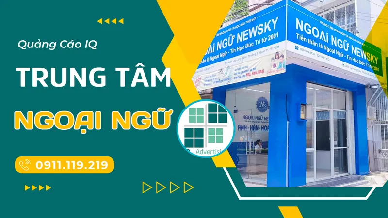 Sản phẩm bien trung tam ngoai ngu — Biển Hiệu Quảng Cáo IQ - Công Ty Cổ Phần IQ Holdings — MST 0201860943