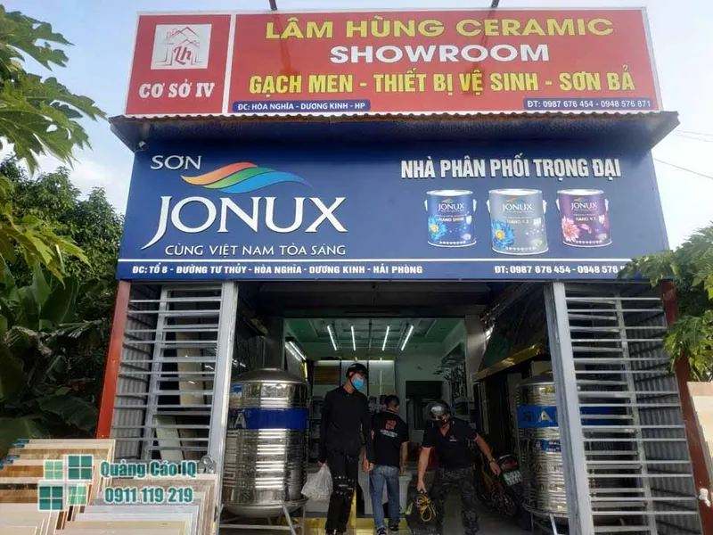 Sản phẩm lam bien quang cao tai hai phong 2 2 — Biển Hiệu Quảng Cáo IQ - Công Ty Cổ Phần IQ Holdings — MST 0201860943