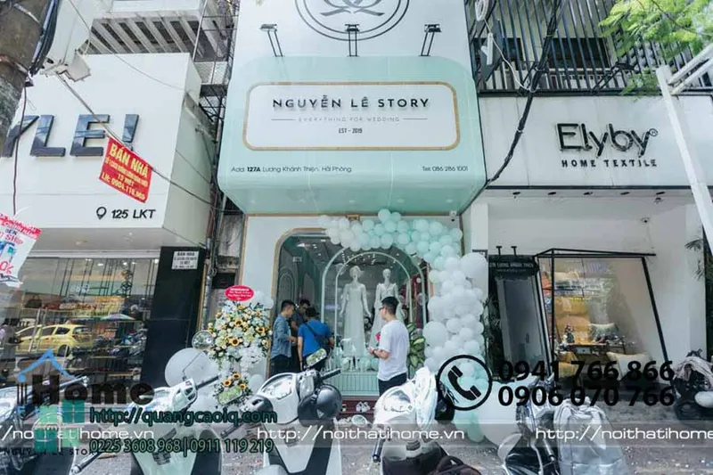 Sản phẩm lam bien hieu tiem ao cuoi o Hai Phong 5 — Biển Hiệu Quảng Cáo IQ - Công Ty Cổ Phần IQ Holdings — MST 0201860943