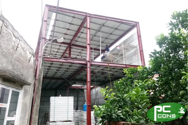Sản phẩm Ngoi nha Hai Duong xay bang tam panel be tong khi chung ap — Công Ty TNHH Sản Xuất Thương Mại Phước Chi — MST 0201903019
