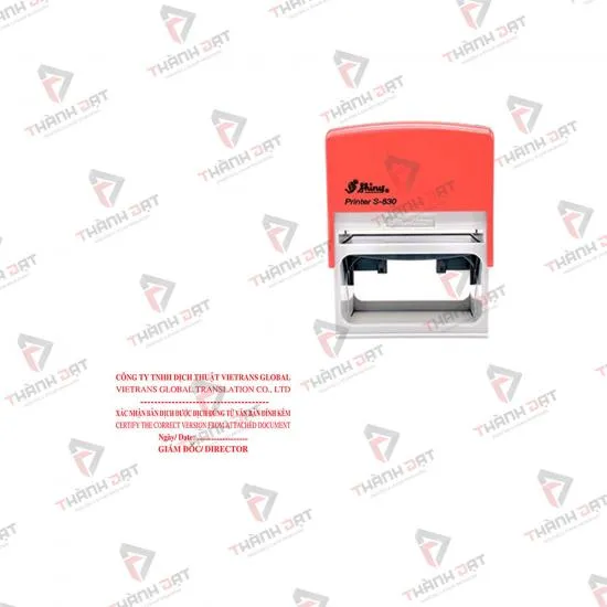 Sản phẩm 6772s830 — Khắc Dấu Thành Đạt - Công Ty TNHH Sản Xuất Thương Mại In Và Khắc Dấu Thành Đạt — MST 0201978663