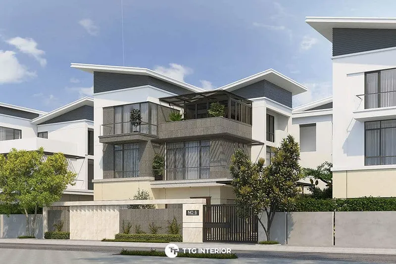 Sản phẩm thiet ke biet thu khu waterfont city hai phong 1 — Công Ty Cổ Phần Nội Thất Và Xây Dựng TTG — MST 0202020513