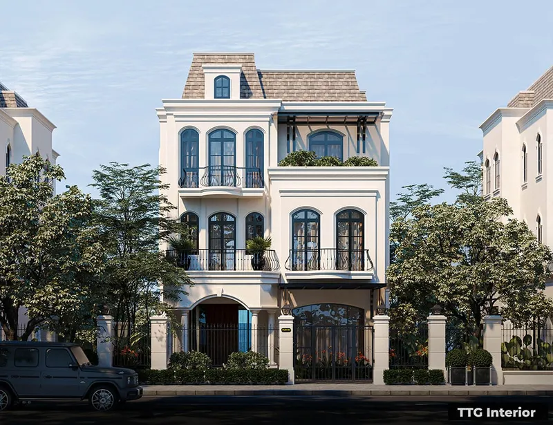 Sản phẩm thiet ke biet thu tan co dien 3 tang 5 — Công Ty Cổ Phần Nội Thất Và Xây Dựng TTG — MST 0202020513