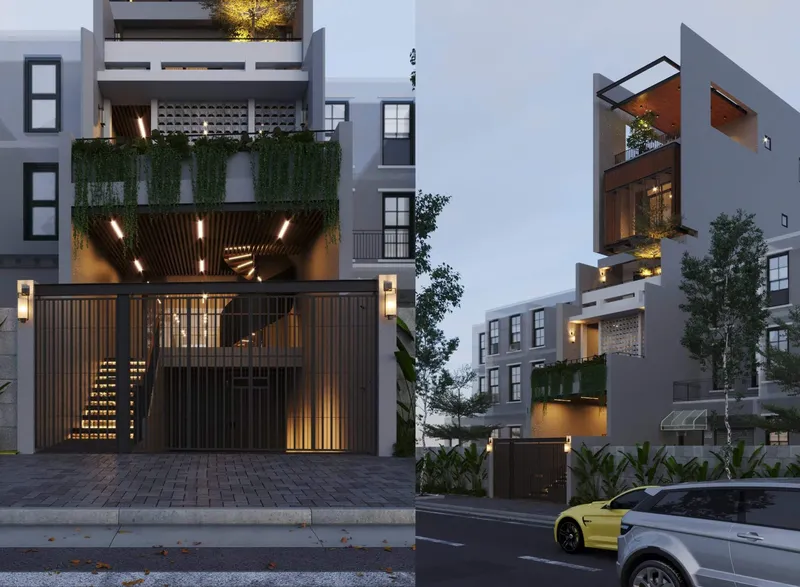 Sản phẩm thiet ke nha pho hien dai 4 tang scaled — Công Ty Cổ Phần Nội Thất Và Xây Dựng TTG — MST 0202020513