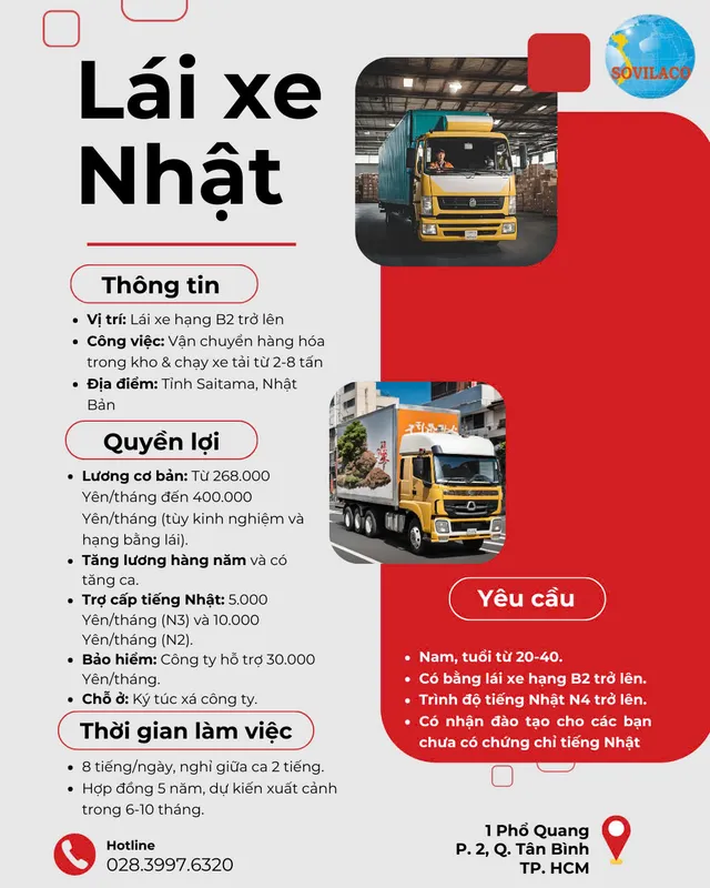 Sản phẩm Tuyen Dung — Công Ty Cổ Phần Nhân Lực Quốc Tế Sovilaco — MST 0300467483