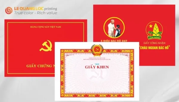 Sản phẩm giaykhen — In ấn Lê Quang Lộc - Công Ty TNHH MTV Lê Quang Lộc — MST 0300516035
