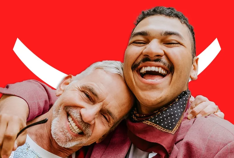 Sản phẩm couple of friends smiling — COLGATE-PALMOLIVE - Công Ty TNHH COLGATE-PALMOLIVE (Việt Nam) — MST 0300546015