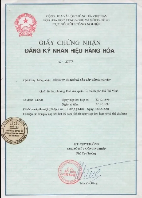 Sản phẩm Frame 4 — Công Ty Cổ Phần Cơ Khí Và Xây Lắp Công Nghiệp — MST 0300628797
