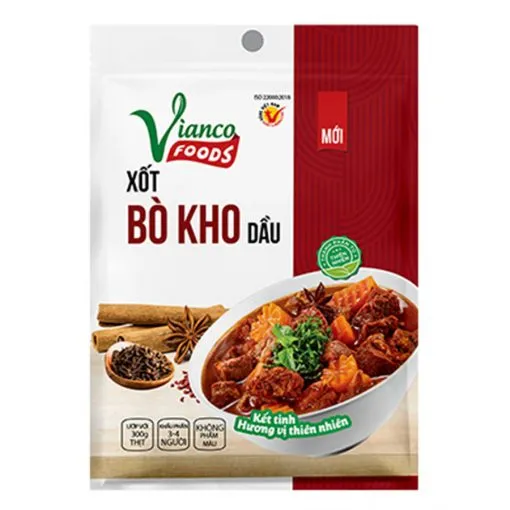 Sản phẩm Xot bo kho dau ViancoFoods 18gr — Gia Vị Vianco - Xí Nghiệp Liên Doanh Vianco LTD — MST 0300833669