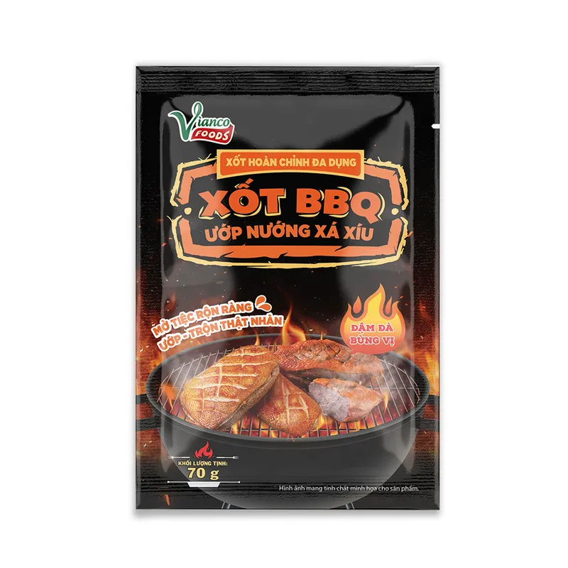 Sản phẩm XOT BBQ UOP NUONG XA XIU XOT DA DUNG HOAN CHINH 70 GR MT — Gia Vị Vianco - Xí Nghiệp Liên Doanh Vianco LTD — MST 0300833669