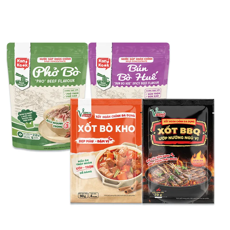 Sản phẩm COMBO TET bo bbh bo kho ngu vi — Gia Vị Vianco - Xí Nghiệp Liên Doanh Vianco LTD — MST 0300833669