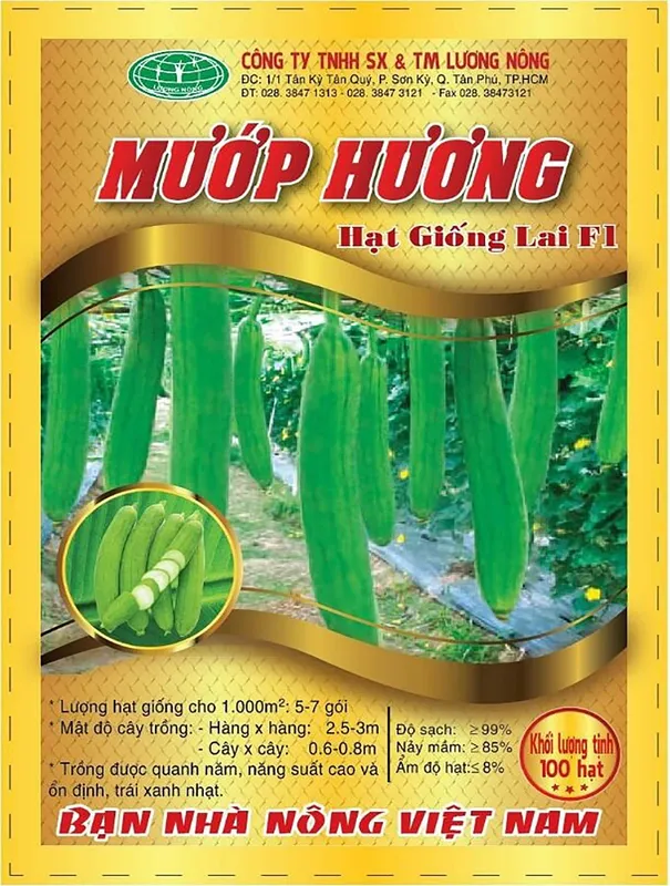 Sản phẩm Mướp hương hạt giống lai F1 scaled — Công Ty TNHH Sản Xuất Thương Mại Lương Nông — MST 0300970351