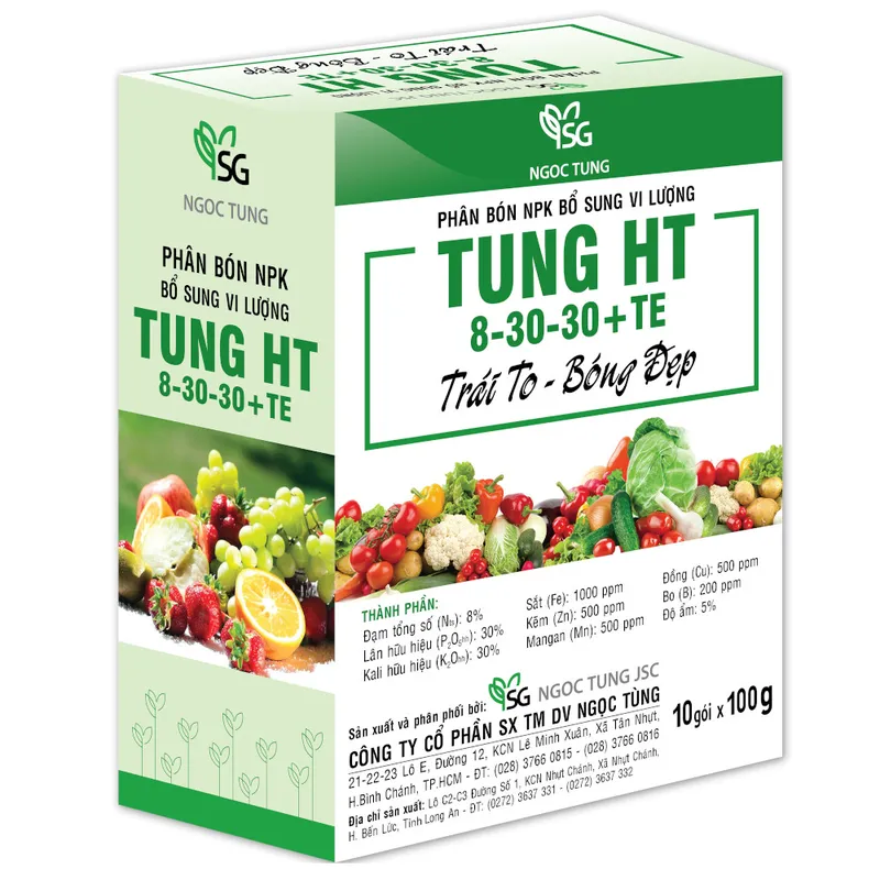 Sản phẩm TUNG HT 100G — Công Ty Cổ Phần Sản Xuất Thương Mại Dịch Vụ Ngọc Tùng — MST 0301415086